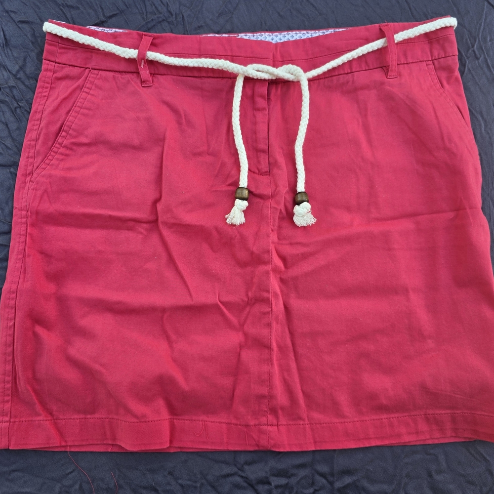 Cambridge Dry Goods Pink Skirt with Rope Tie A-51